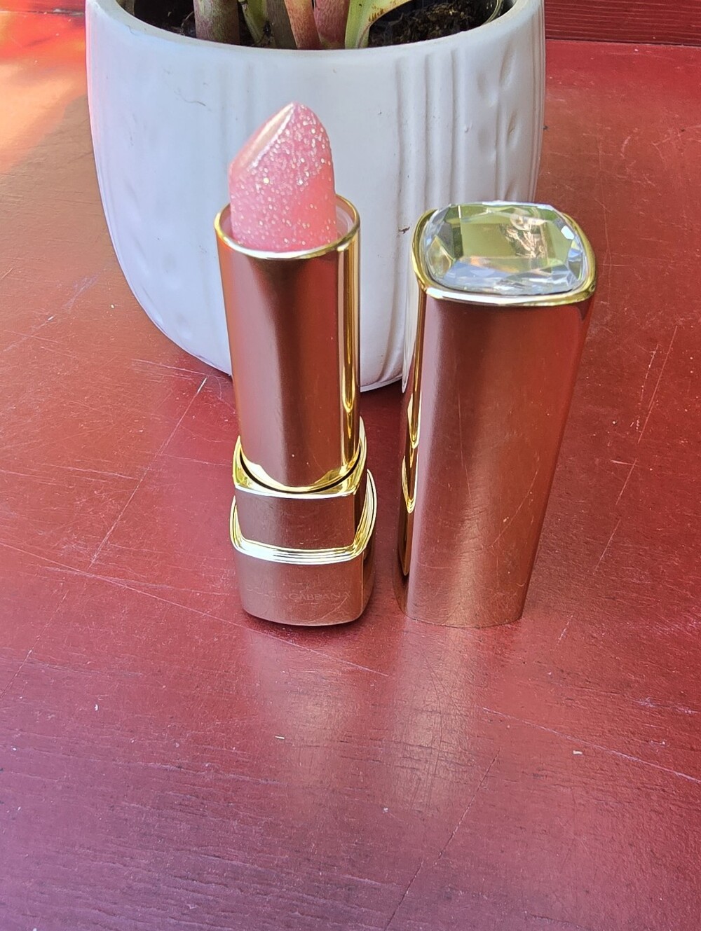Dolce & Gabbana Limited Edition 00 Diamond Gemstone Sparkling Lip Balm NEW